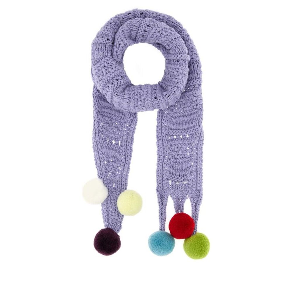 Jw Anderson Men Lilac Cotton Scarf